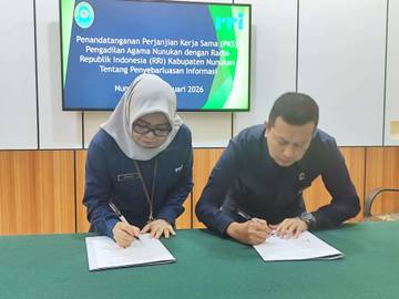 RRI Nunukan Jalin Kerjasama dengan Pengadilan Agama Nunukan