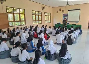 Wawasan Kebangsaan Babinsa Perkuat Karakter Generasi Muda