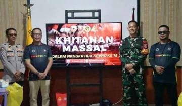 Markas Satgas Pamtas Jadi Lokasi Bakti Kesehatan Masyarakat