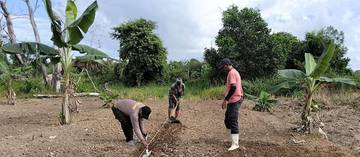 Polsek Nunukan Kembali Melakukan Persiapan Penanaman Jagung 