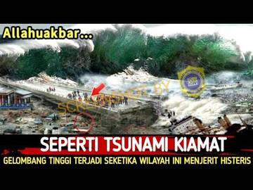 [Hoax] Tiga Kota Pesisir Indonesia Dilahap Gelombang Tinggi
