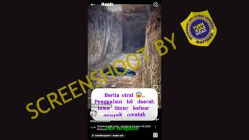 [HOAX] Pengeboran Tol di Jawa Timur Mengeluarkan Minyak Mentah