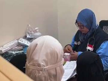 Jemaah Kloter Enam Padang Periksa Kesehatan Jelang Pulang