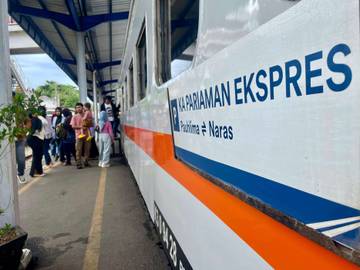 Libur Maulid Nabi, KA Pariaman Ekspress Diserbu Warga