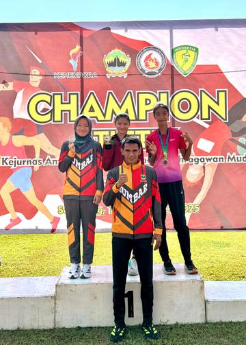 Sumbar Raih Medali Perak Pertama Atletik