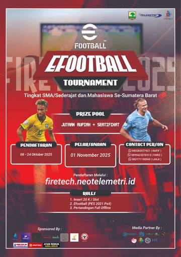 Turnamen eFootball Siap Panaskan Kompetisi E-sports Sumatera Barat