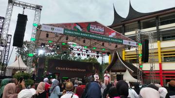 Ribuan Warga Padati Aksi Bela Palestina di Sumbar