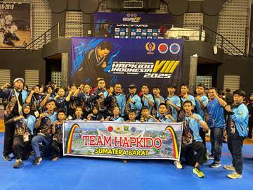 Hapkido Sumbar Harumkan Ranah Minang di Kejurnas 2025
