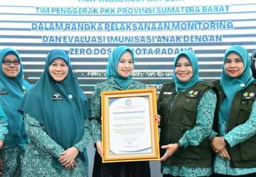 TP-PKK Pusat Apresiasi Padang Sukseskan Zero Dose