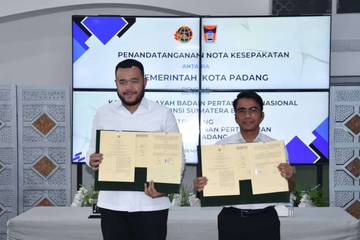 Pemko Padang dan BPN Sumbar Tandatangani Nota Kesepakatan 