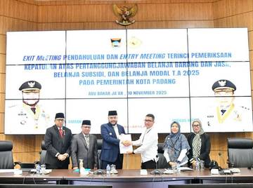 Pastikan Pengelolaan Keuangan Padang, BPK Sumbar Lakukan Pemeriksaan