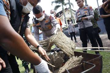Polres Tanah Datar Musnahkan Sitaan Tindak Pidana Narkotika