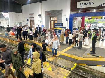 Penumpang Kereta Api Sumbar Naik Selama Nataru 2025