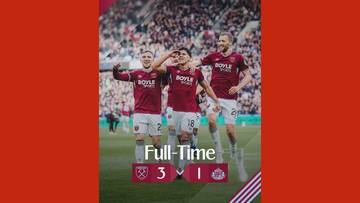 West Ham Tekuk Sunderland di London Stadium