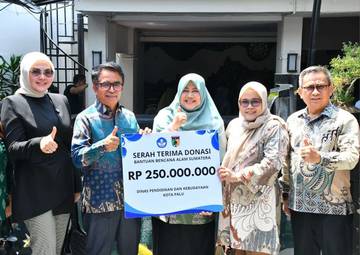 Palu Beri Donasi Rp250 Juta Kemanusiaan Bagi Padang