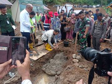 Pembangunan Huntap di Kampung Talang Dimulai