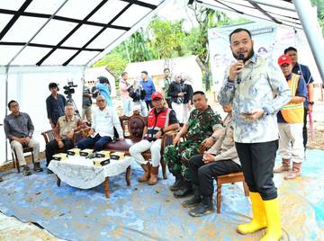 Peletakan Batu Pertama, Pembangunan Huntap di Padang Dimulai