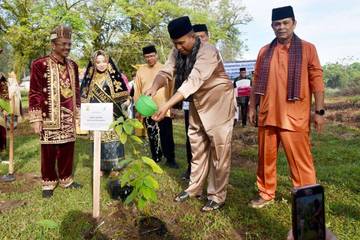 Tanam Pohon Serentak se-Indonesia di Pariaman