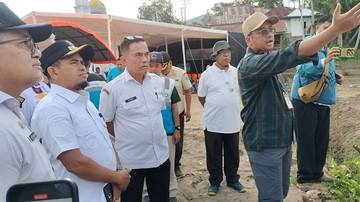 Wabup Solok Tinjau Rehabilitasi Sawah Terdampak Bencana Hidrometeorologi