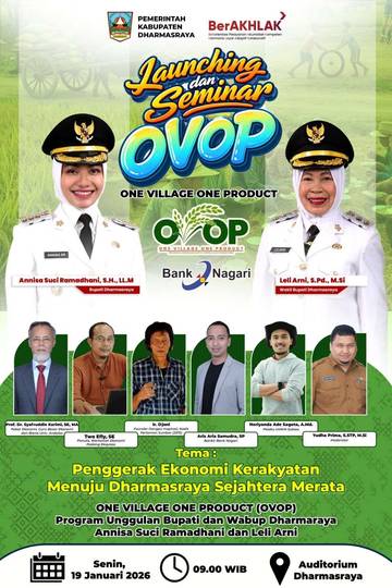 Pemkab Dharmasraya Launching OVOP Dorong Ekonomi Nagari