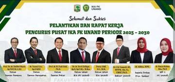 Pengurus Pusat IKA FK Unand Periode 2025-2030 Dilantik