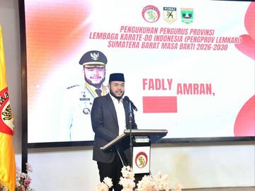 Lembaga Karate-Do Indonesia Sumbar Didorong Tingkatkan Prestasi Atlet