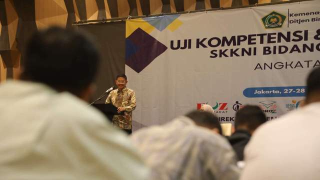 Tingkatkan Keterampilan Amil Zakat,  Kemenag Gelar Uji Kompetensi 