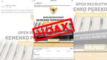 Hoaks, Rekrutmen Pegawai di Kemenko Perekonomian