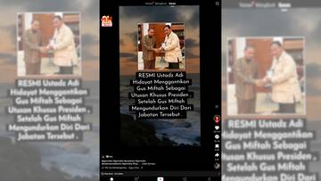 Hoaks, Ustaz Adi Hidayat Gantikan Posisi Miftah Maulana