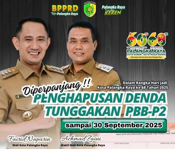 Pemko Palangka Raya Perpanjang Pemutihan Denda Pajak