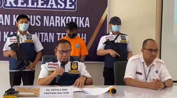 Kurir Lokal Bawa Sabu, BNNP Kalteng Gagalkan Peredaran