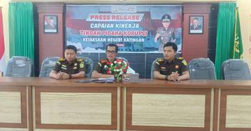 Kejari Katingan Kembalikan Uang Perkara Korupsi Total Rp270 Juta