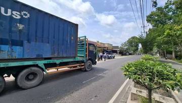 Dishub Kobar Tertibkan Truk ODOL di Jalan Natai