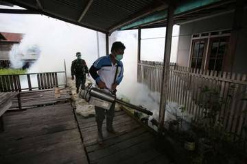 Fogging Siklus Kedua, Puskesmas Bukit Hindu Basmi Nyamuk Pembawa DBD