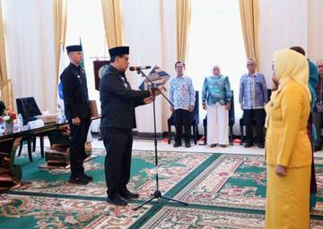 Bupati Barut Lantik Pengurus Empat Organisasi Sekaligus
