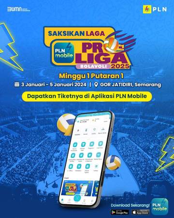 Tiket Proliga Pekan Pertama Tersedia di PLN Mobile
