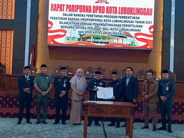 DPRD Lubuk Linggau Tetapkan 15 Program Pembentukan Perda 