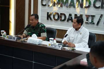 Kasdam II/Sriwijaya Sambut Tim BPK RI, Audit Keuangan