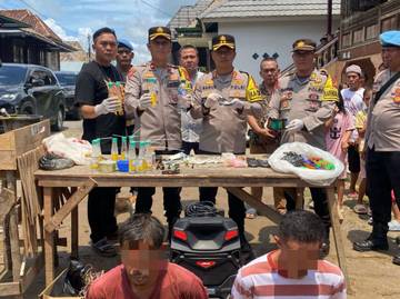 Polres Ogan Ilir Razia Kampung Narkoba
