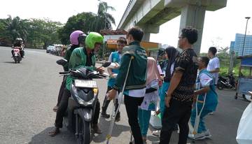 NPCI Sumsel Berbagi, Disabilitas: Kami Juga Memberi
