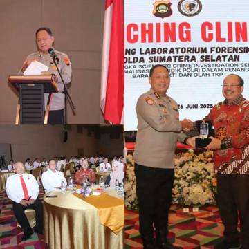 Polda Sumsel Gelar Coaching Clinic Forensik Modern