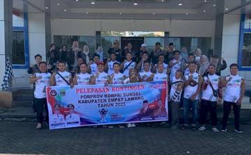 Empat Lawang Lepas 50 Peserta Kontingen Porprov Korpri