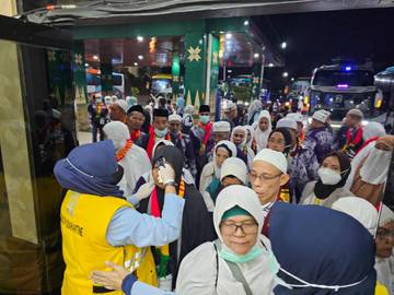 Kloter Haji 14 Tiba di Palembang, Satu Wafat Satu Dirawat