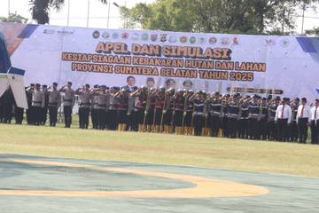 Sumsel Gelar Apel Siaga Karhutla 2025