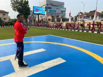 Tingkatkan Kebugaran, Polda Sumsel Gelar Olahraga Pagi Bersama