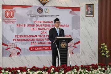 Ratusan Narapidana Banyuasin Terima Remisi Kemerdekaan