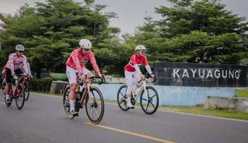 Kapolda Sumsel Gowes 80 Km Semarakkan HUT RI