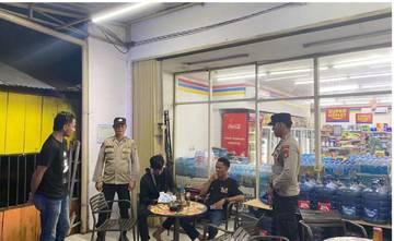 Polsek Talang Ubi Amankan Malam Minggu Warga