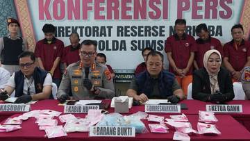 Polda Sumsel Bekuk Tujuh Pengedar Narkoba