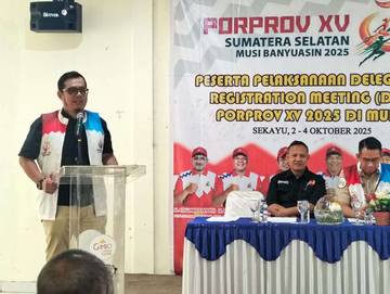 KONI Sumsel Matangkan Persiapan Porprov XV di Muba